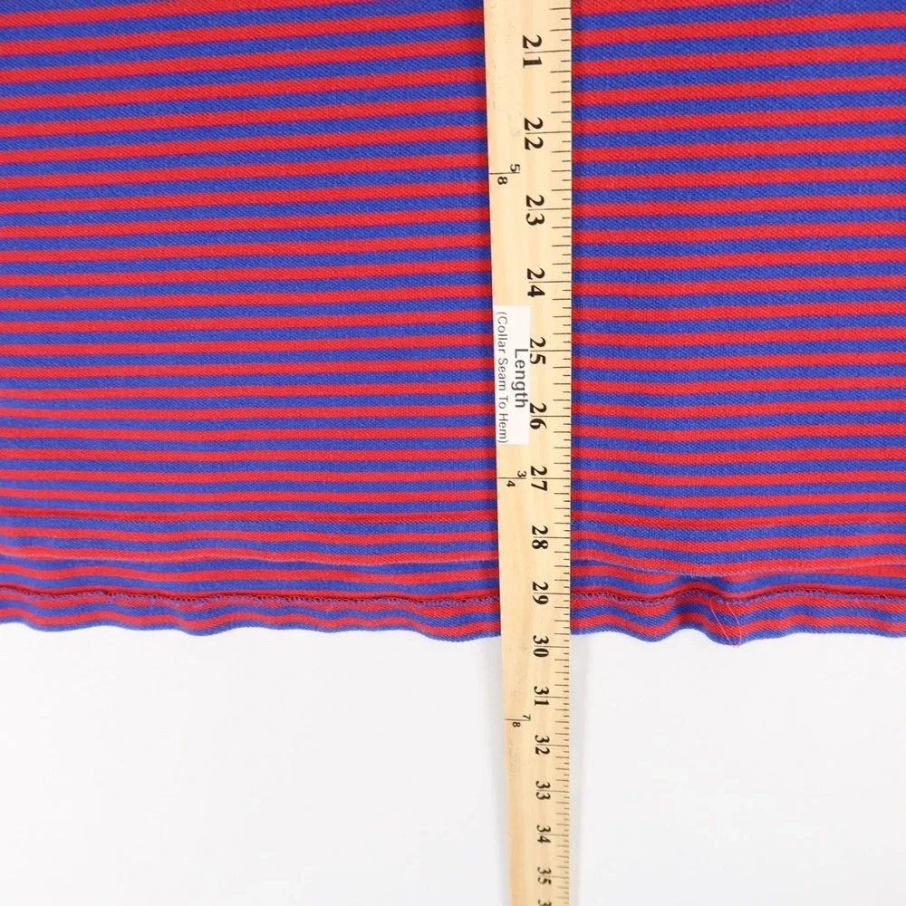 Vintage Polo Ralph Lauren Polo Shirt Men XLT  Striped Short Sleeve‎ Pique Y2K